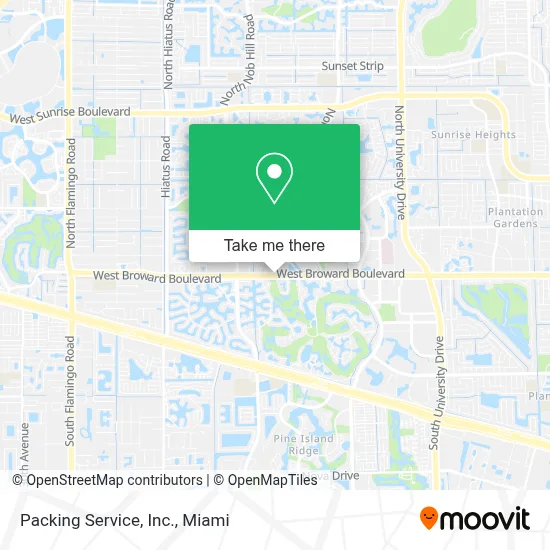 Packing Service, Inc. map