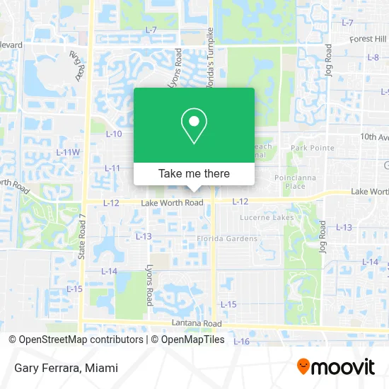 Gary Ferrara map