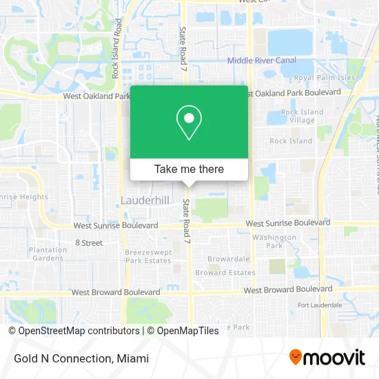 Gold N Connection map