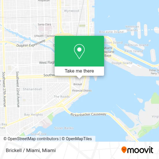 Brickell / Miami map