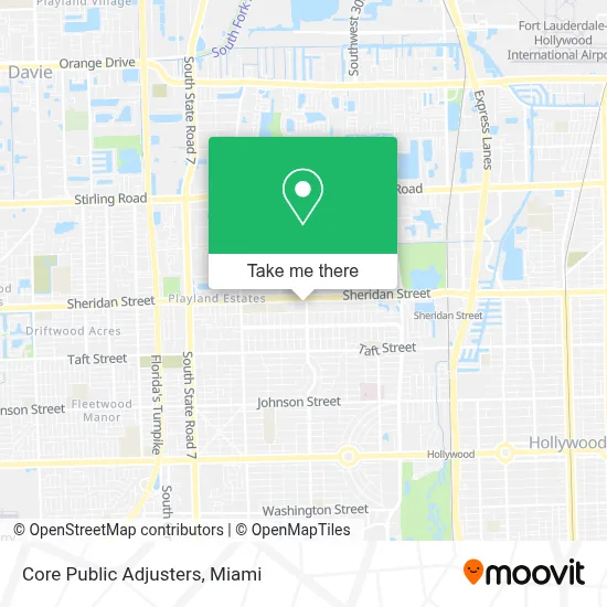 Core Public Adjusters map