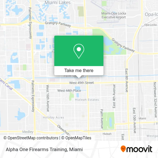 Alpha One Firearms Training map