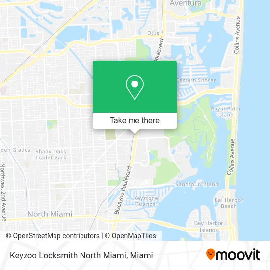 Keyzoo Locksmith North Miami map