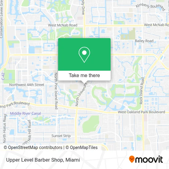 Upper Level Barber Shop map