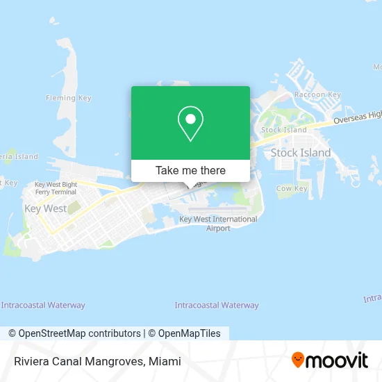 Riviera Canal Mangroves map