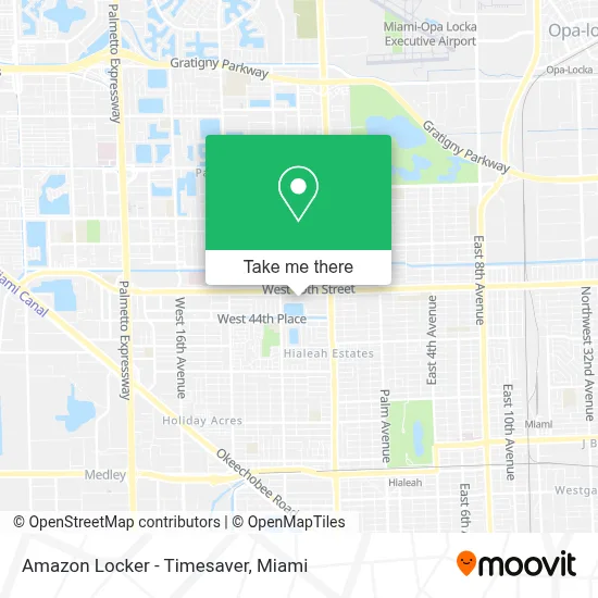 Amazon Locker - Timesaver map