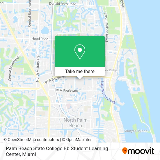 Palm Beach State College Bb Student Learning Center map