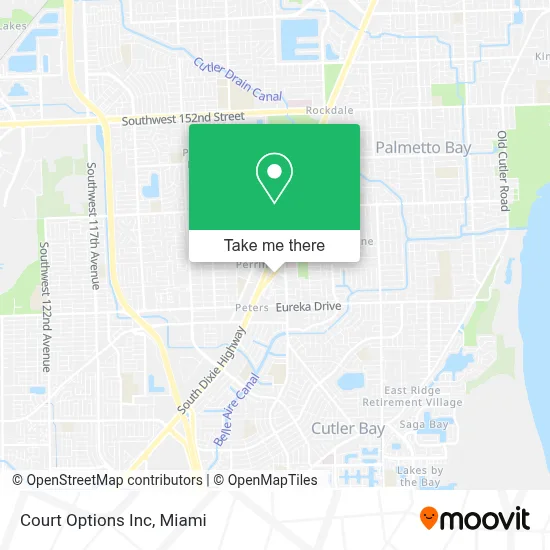 Court Options Inc map