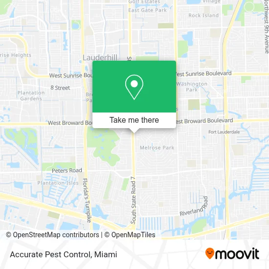 Accurate Pest Control map
