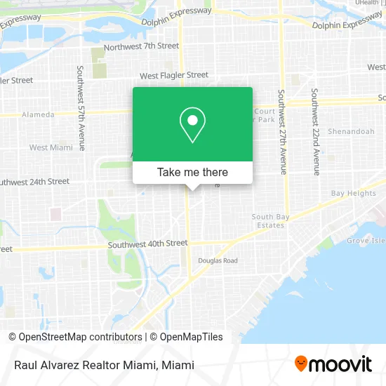Raul Alvarez Realtor Miami map