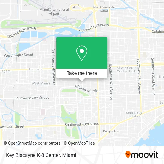 Key Biscayne K-8 Center map