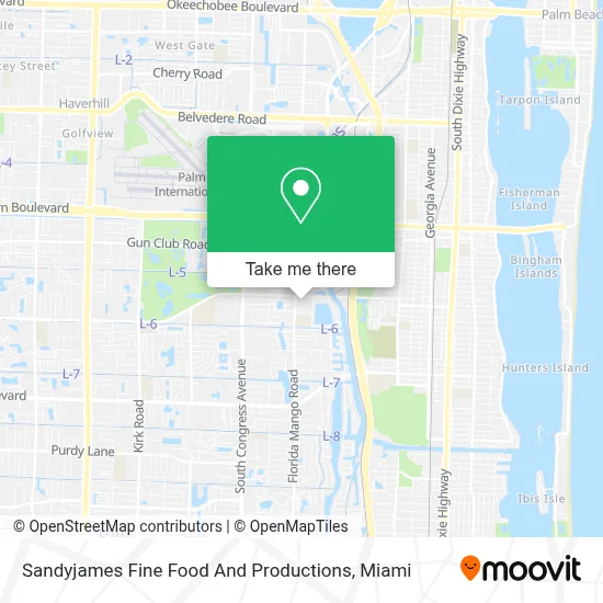 Sandyjames Fine Food And Productions map