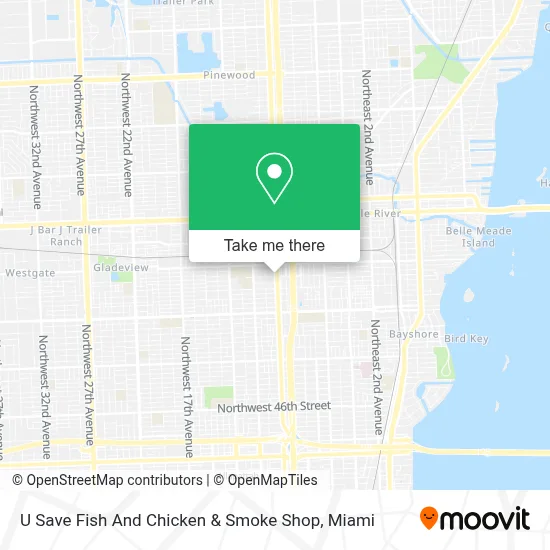 U Save Fish And Chicken & Smoke Shop map