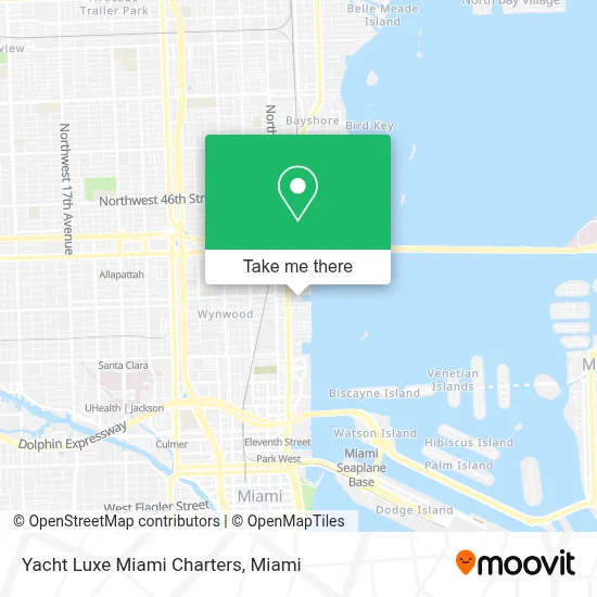 Yacht Luxe Miami Charters map