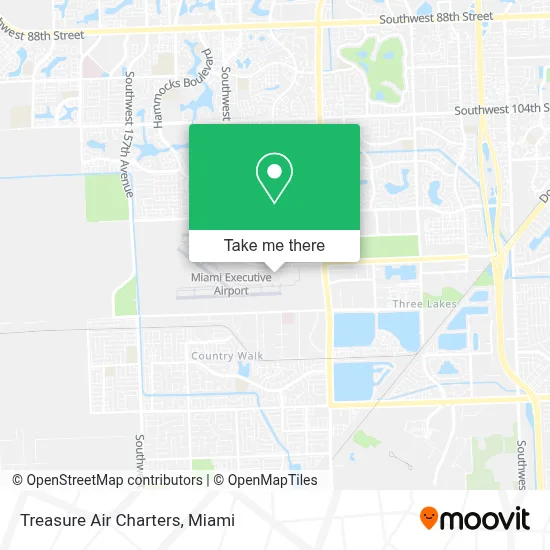 Treasure Air Charters map