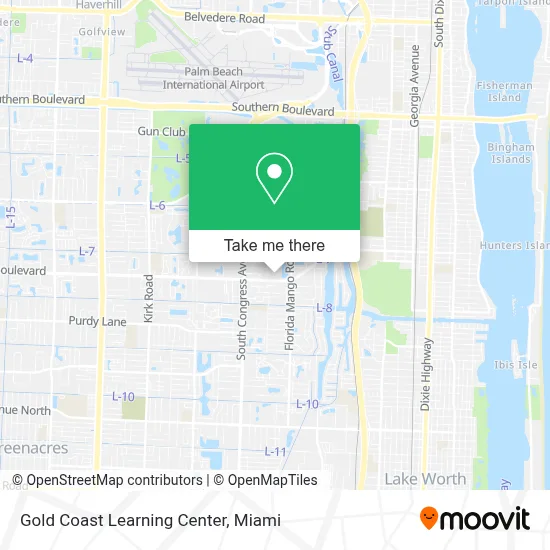 Gold Coast Learning Center map