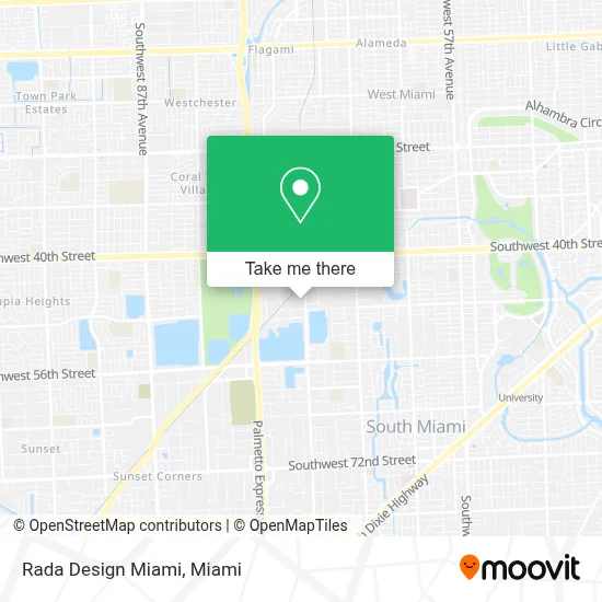 Rada Design Miami map