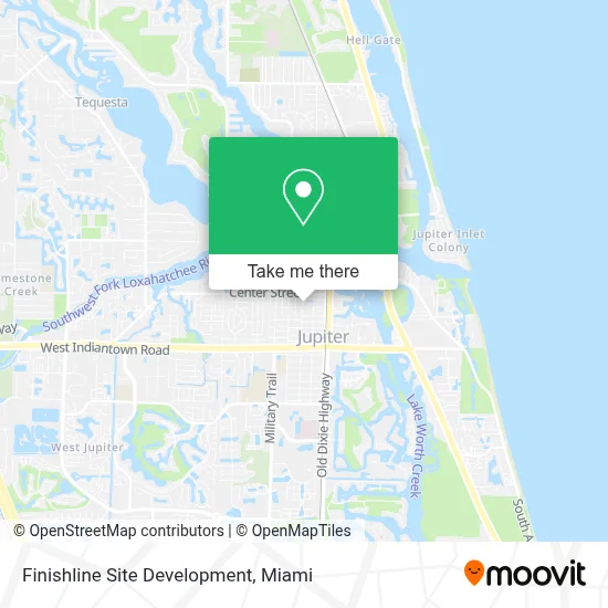 Finishline Site Development map