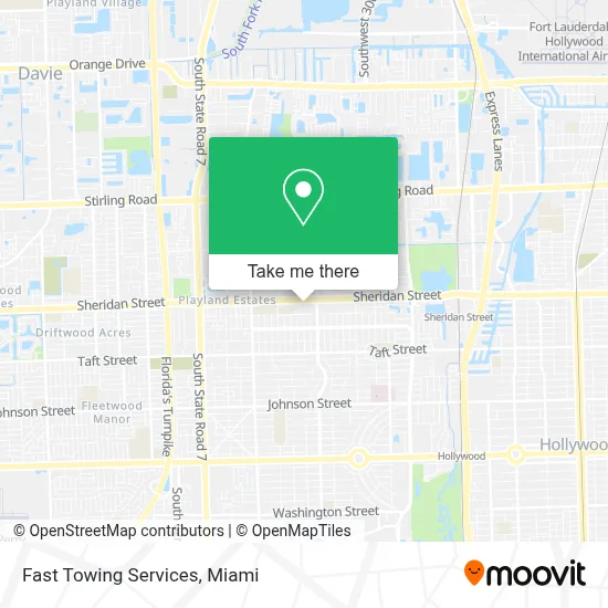 Fast Towing Services map