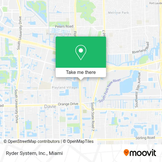 Ryder System, Inc. map