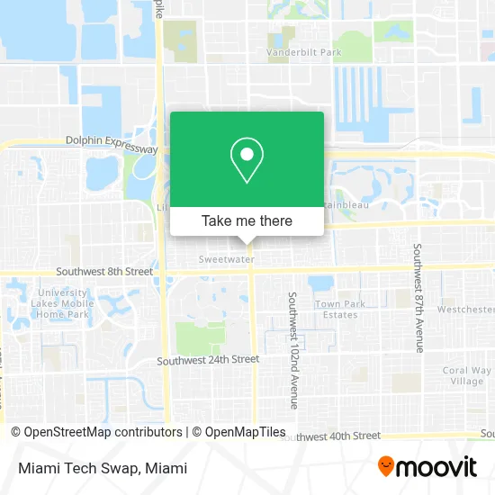 Miami Tech Swap map
