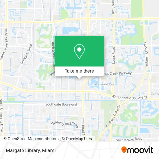 Margate Library map