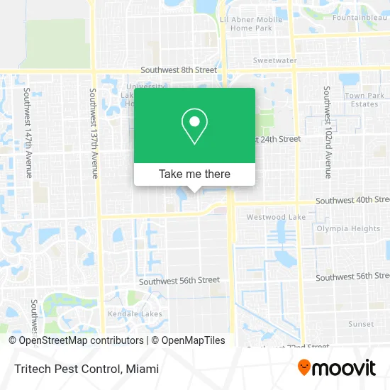 Tritech Pest Control map
