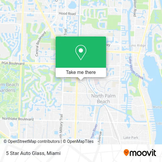 5 Star Auto Glass map