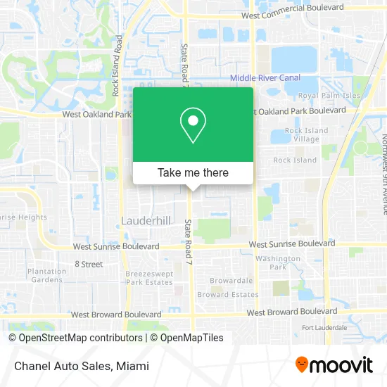 Chanel Auto Sales map