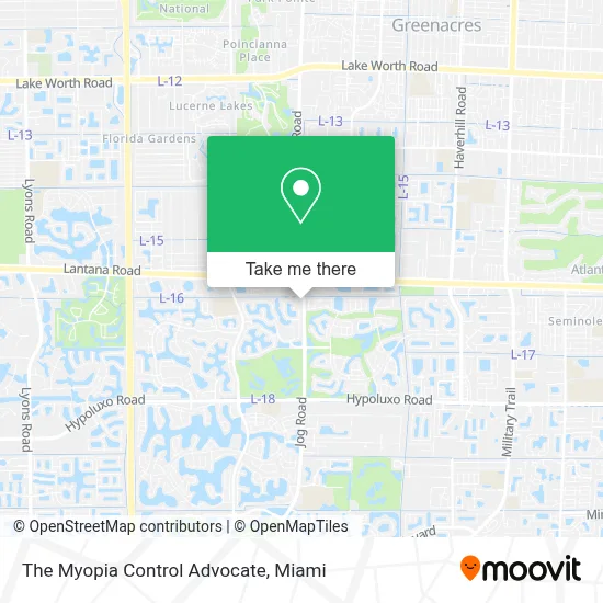 The Myopia Control Advocate map