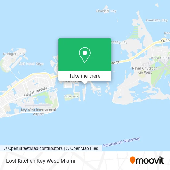 Lost Kitchen Key West map