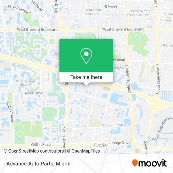 Advance Auto Parts map