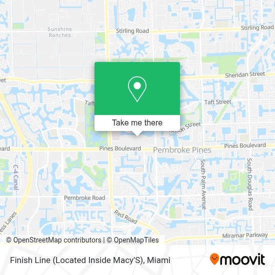 Finish Line (Located Inside Macy'S) map