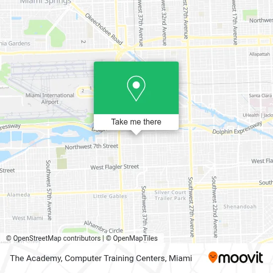 The Academy, Computer Training Centers map