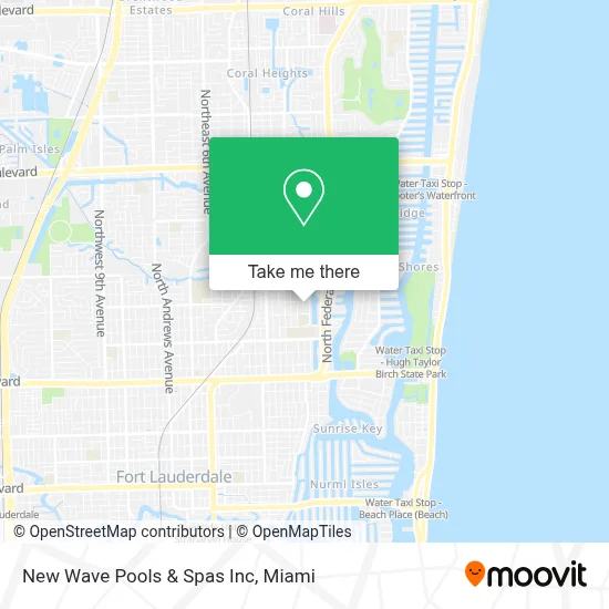 New Wave Pools & Spas Inc map