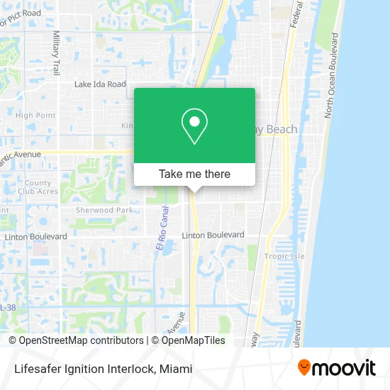 Lifesafer Ignition Interlock map