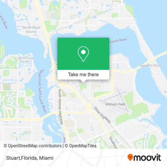 Stuart,Florida map