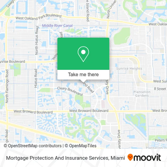 Mortgage Protection And Insurance Services map