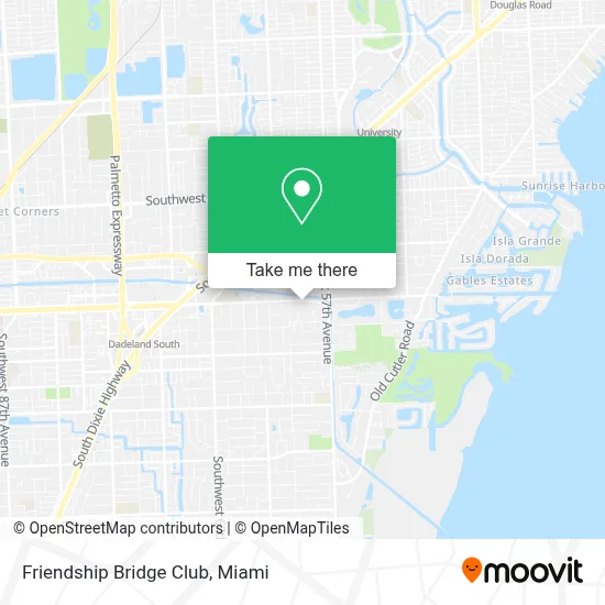 Friendship Bridge Club map