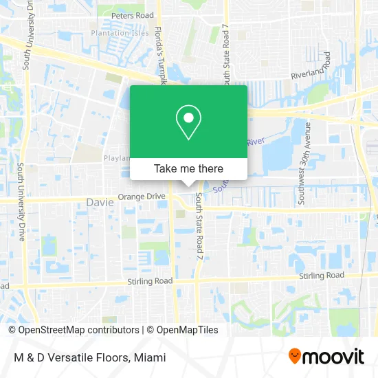 M & D Versatile Floors map