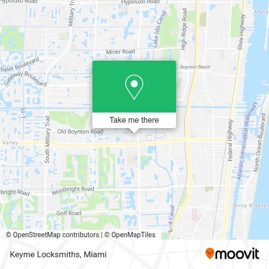Keyme Locksmiths map