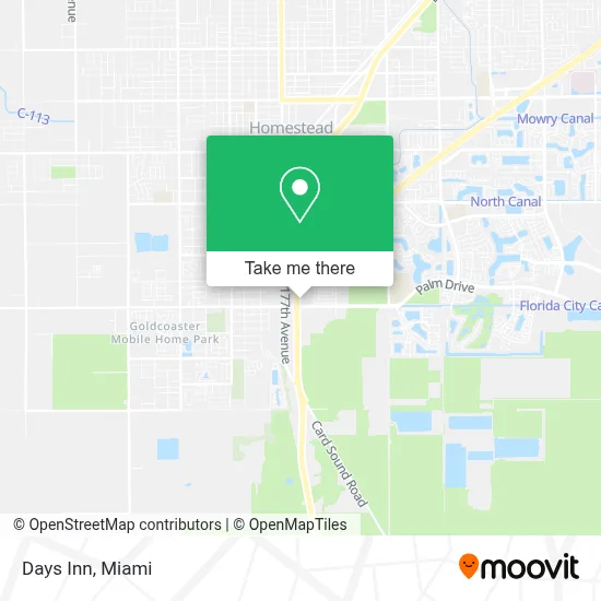 Days Inn map