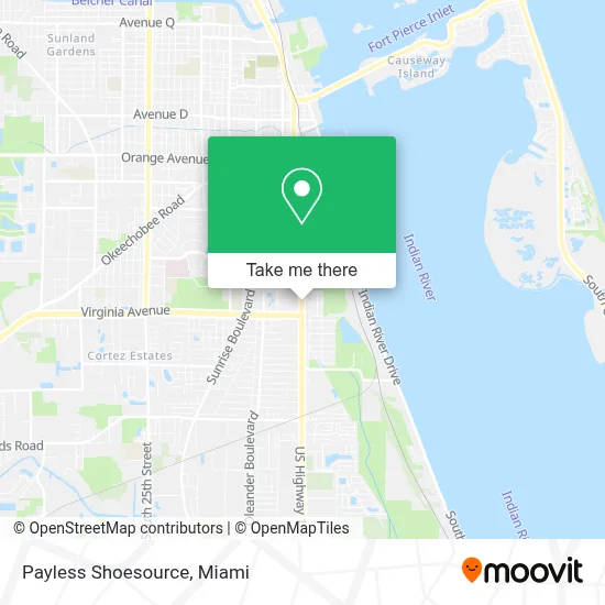 Payless Shoesource map