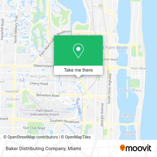Baker Distributing Company map