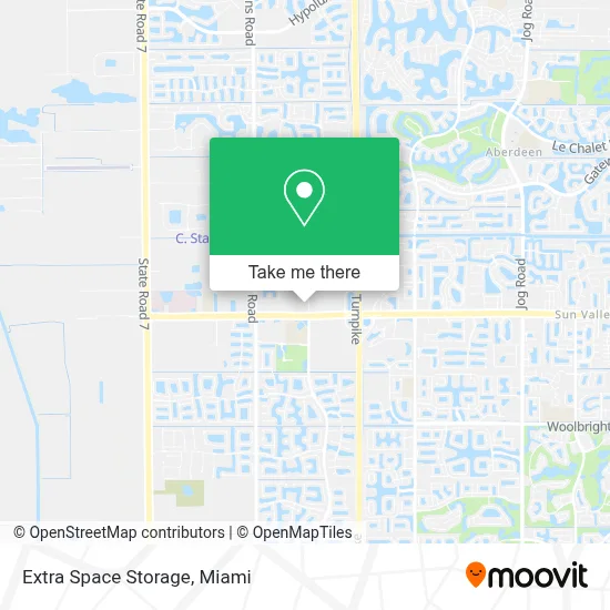 Extra Space Storage map
