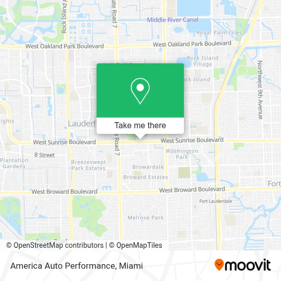 America Auto Performance map