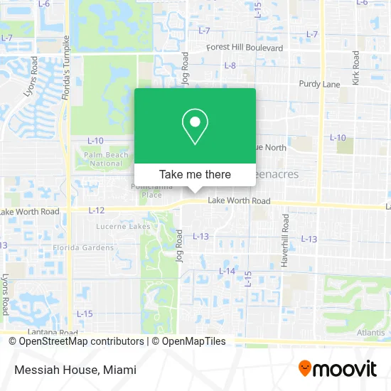 Messiah House map