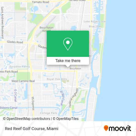 Red Reef Golf Course map