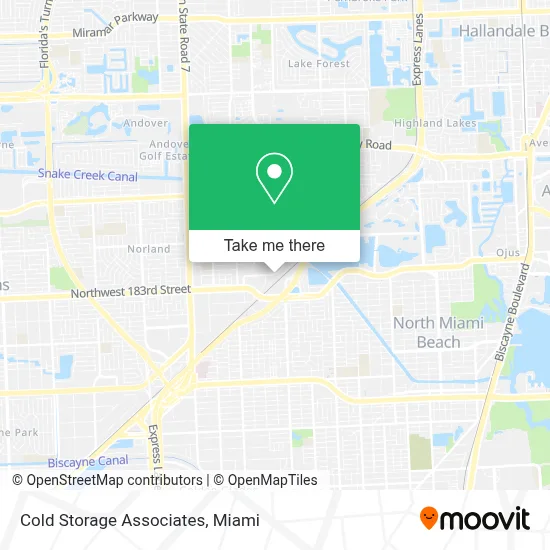 Cold Storage Associates map