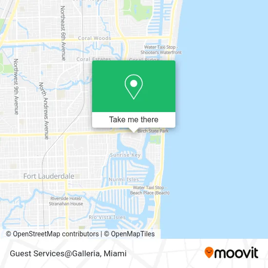 Guest Services@Galleria map